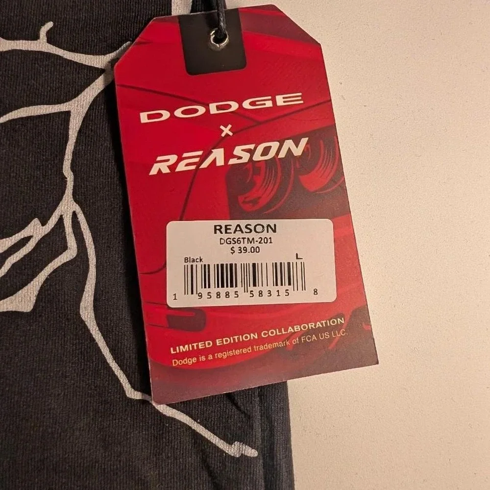 Dodge x Reason Scat Pack 1320 Graphic T-Shirt Large NWT Streetwear Muscle Car